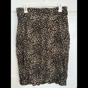 Pinup Couture Leopard Print Pencil Skirt - XL